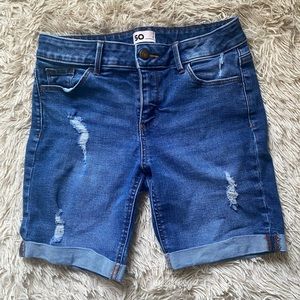 Girls Bermuda Jean Shorts